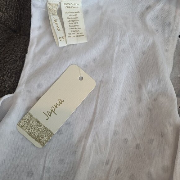 White Prarie Dress Flounce Eyelet Ruffle Flowy Fairy Summer Spring Sz Small - Picture 9 of 12